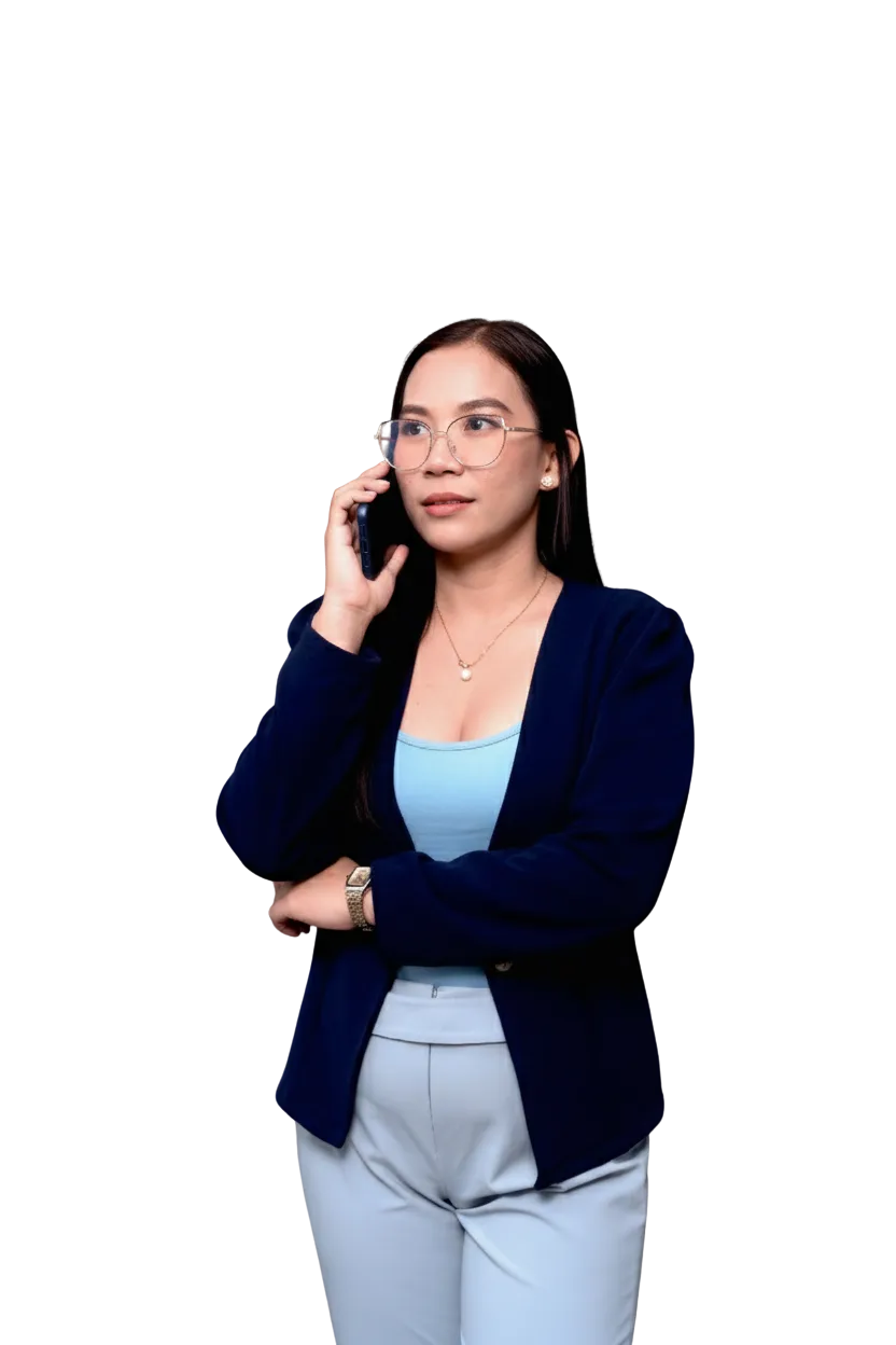 Hazzel on a call