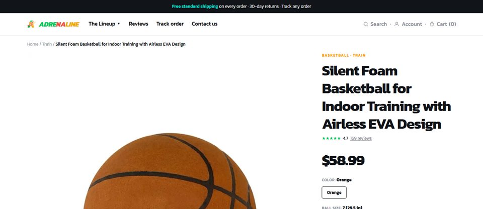 Product page