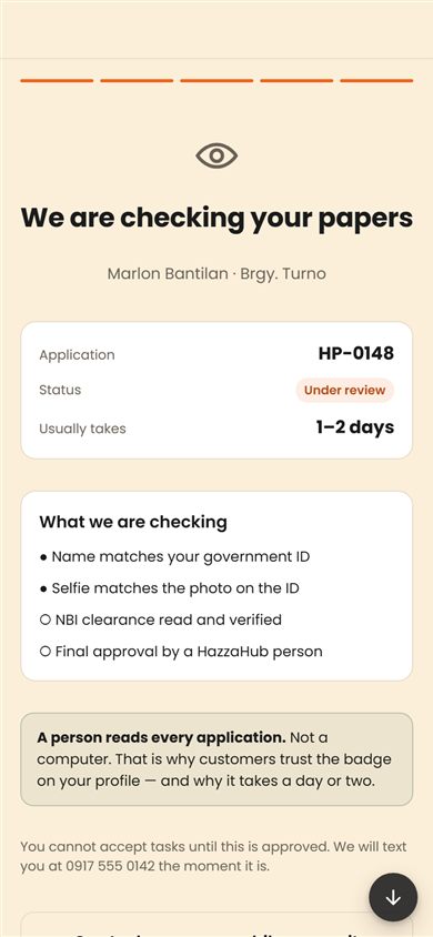 HazzaHub: Rate the errand