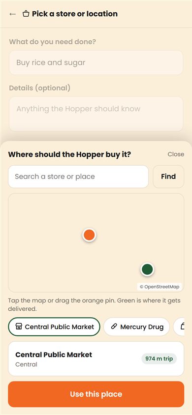 HazzaHub: Pin the place