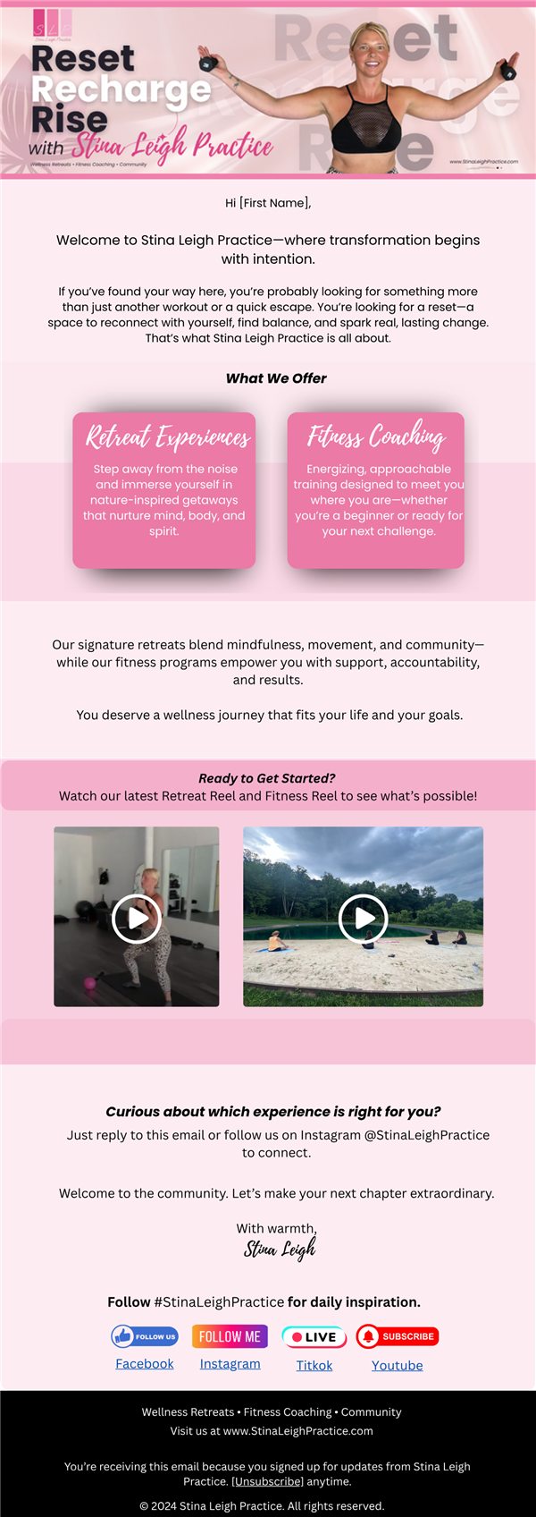 Stina Leigh Practice emails