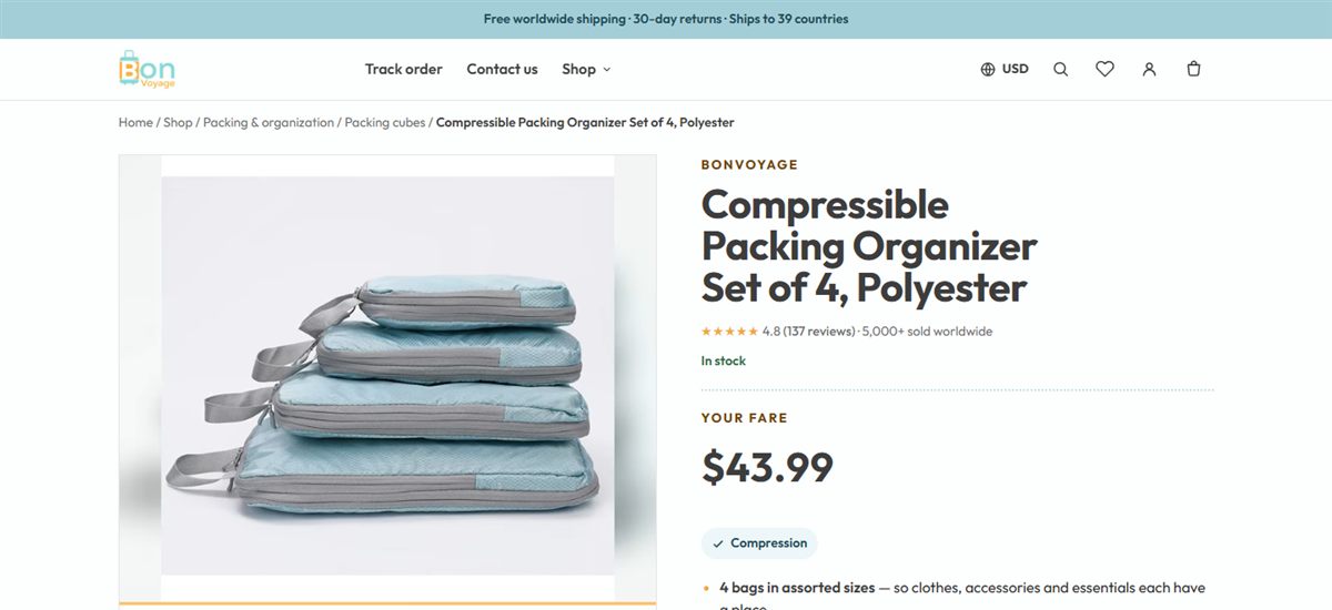Product page